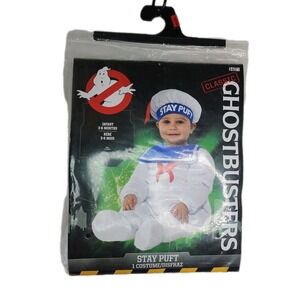 Ghostbusters Stay Puft Marshmallow Halloween Baby‎ Costume 3-6 Months brand new